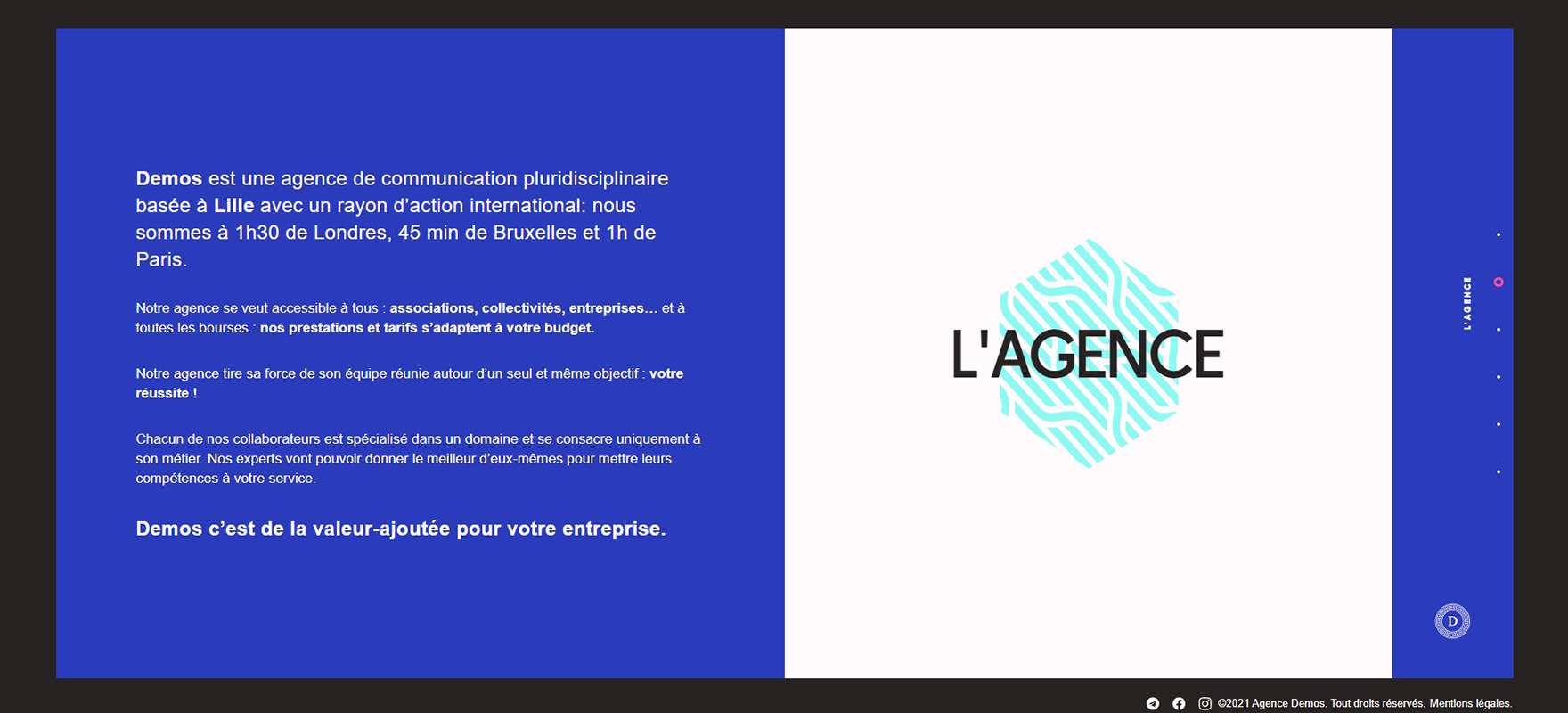 Site web Agence Demos